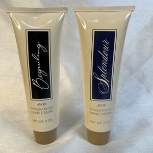 NOS - 2/ Vintage 1991 Avon Fragranced Hand Cream - 3oz Splendor & Beguiling